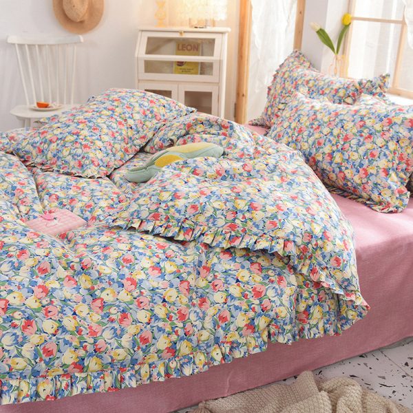 Four-piece Cotton Bedding Summer Princess Style Sheets - Image 19