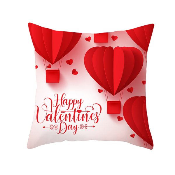 Home Valentine's Day Graphic Print Pillowcase - Image 12