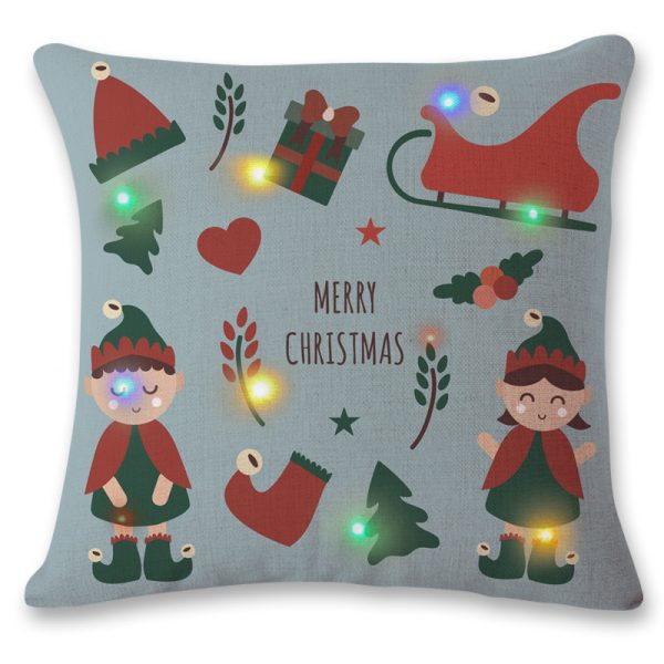 New LED Flashing Lights Christmas Pillowcase - Image 6