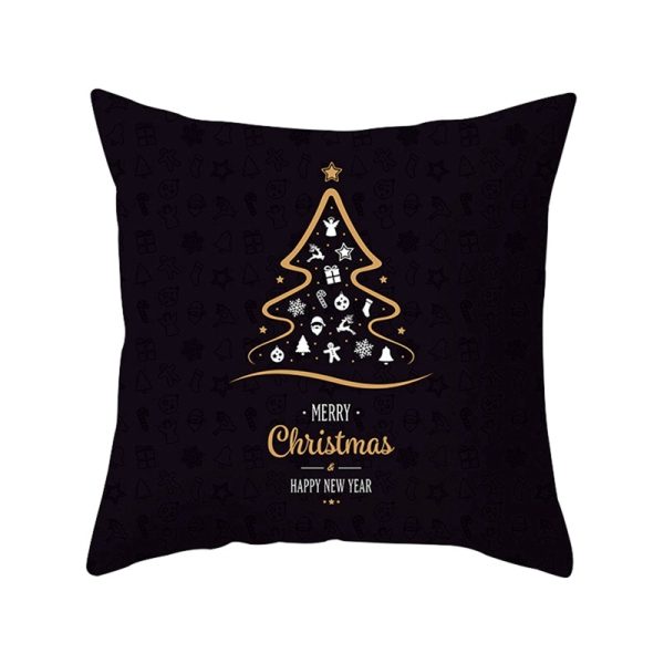 Modern New Polyester Pillowcase Lattice Deer Christmas Gift Without Pillow Core - Image 17