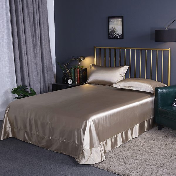 Household Double-sided Ice Silk Bed Sheet Bedding - Image 17