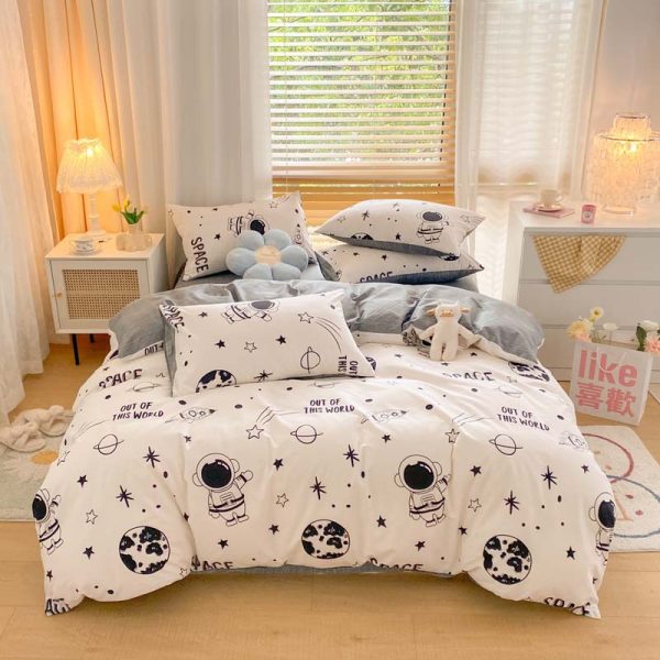 Pure Cotton Brushed Four-piece Thick Bedding - Image 6