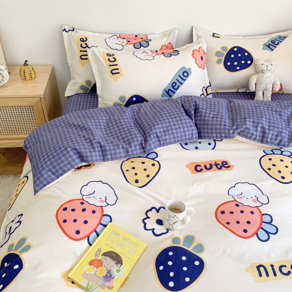 Four Piece Set Of Cute Cartoon Bed Sheets - Image 8