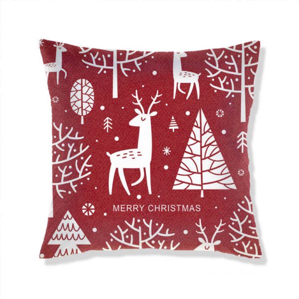 Home Christmas Print Pillow Cushion Cover - Image 3