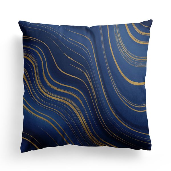 Living Room Bedroom Marble Texture Short Pillow Pillowcase - Image 2