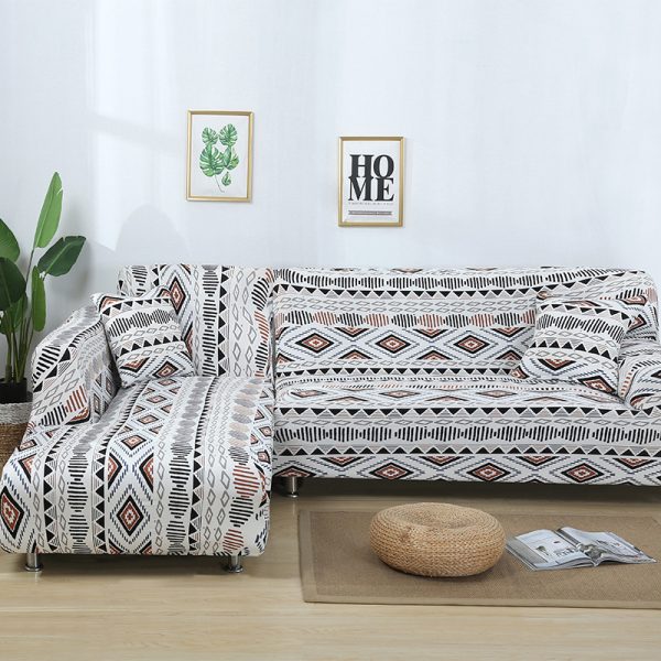 Home Fashion Stretch Print Modular Sofa Cover - Image 2