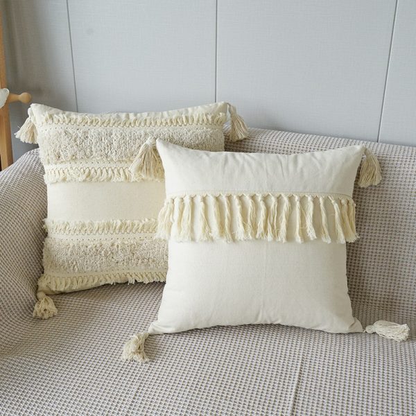 Home Fashion Boho Ethnic Tufted Pillowcase - Image 6