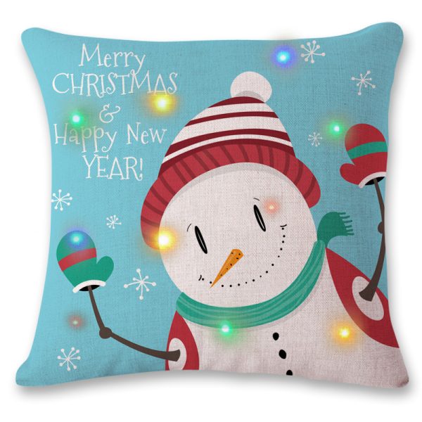 New LED Flashing Lights Christmas Pillowcase - Image 4