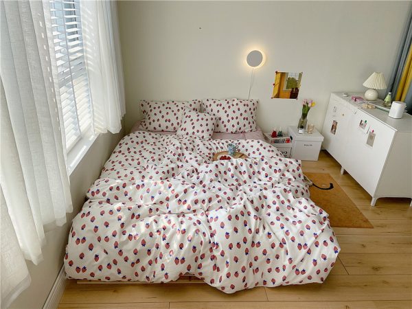 Four Piece Cotton Comfortable Bed Sheet Bedding - Image 11