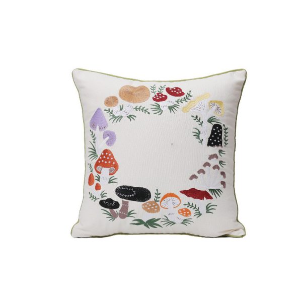 Home Embroidery Plants And Flowers Pillow - Image 13