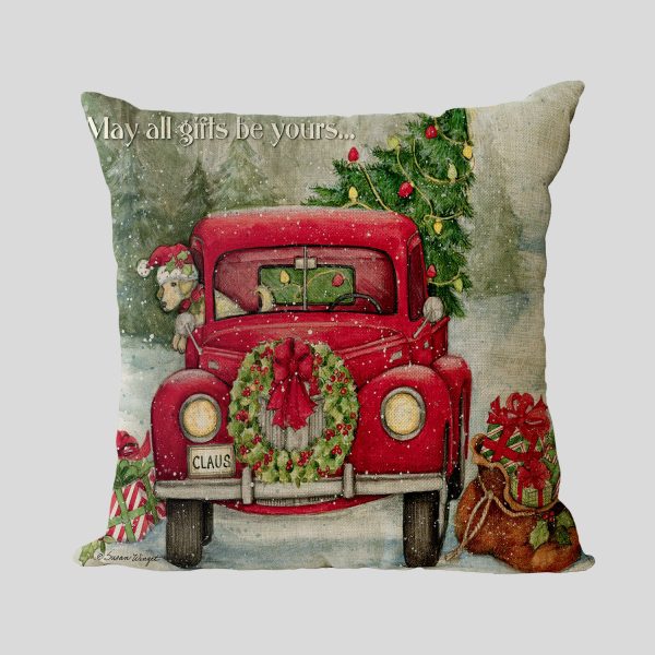 New Year Christmas Series Linen Pillowcase - Image 20