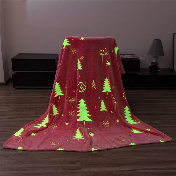 Luminous Blanket Children's Nap Blanket Coral Fleece Autumn And Winter Sofa Cover - Image 6